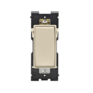 RE154-WG Renu 4-Way Dimmer Rocker Switch, 0.5 hp at 120 V AC, 2 hp at 240 to 277 V AC, 15 A at 120/277 VAC Contact, 1 Poles