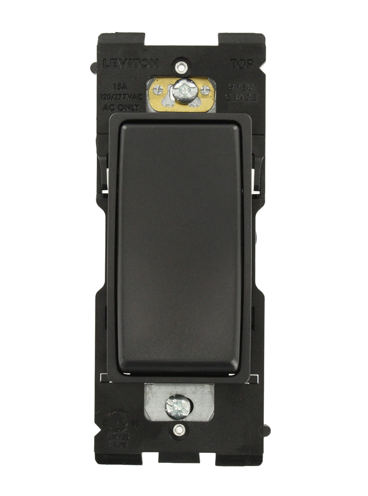 RE154-XOB Renu 4-Way Dimmer Rocker Switch, 0.5 hp at 120 V AC, 2 hp at 240 to 277 V AC, 15 A at 120/277 VAC Contact