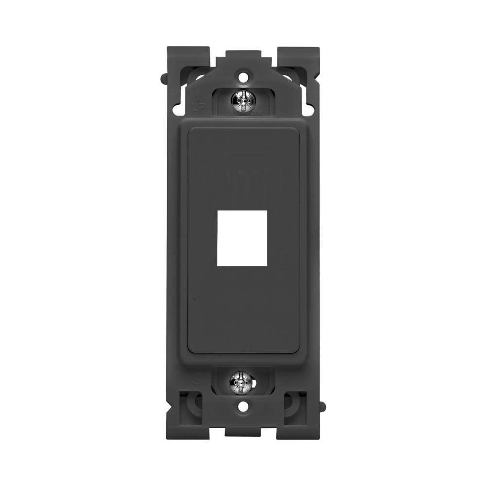Leviton 1-Port Renu Insert, Onyx Black