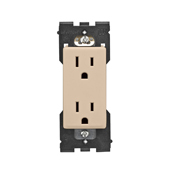 Leviton Renu Tamper-Resistant Outlet 15A-125VAC in Dapper Tan