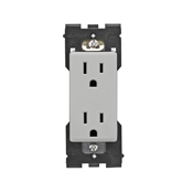 Leviton Renu Tamper-Resistant Outlet 15A-125VAC in Pebble Grey