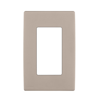  Renu One-Gang Screwless Snap-On Wallplate Caf Latte
