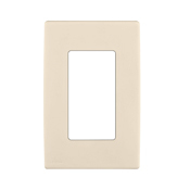  Renu One-Gang Screwless Snap-On Wallplate Gold Coast White