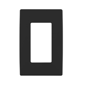  Renu One-Gang Screwless Snap-On Wallplate Onyx Black