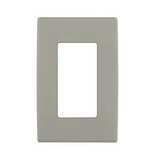  Renu One-Gang Screwless Snap-On Wallplate Wood Smoke