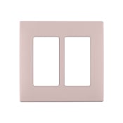  Renu Two-Gang Screwless Snap-On Wallplate Fresh Pink Lemonade