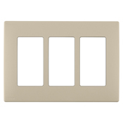  Renu Three-Gang Screwless Snap-On Wallplate Navajo Sand