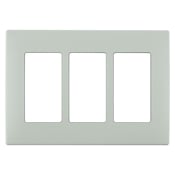  Renu Three-Gang Screwless Snap-On Wallplate Sea Spray