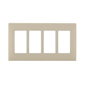  Renu Four-Gang Screwless Snap-On Wallplate Navajo Sand
