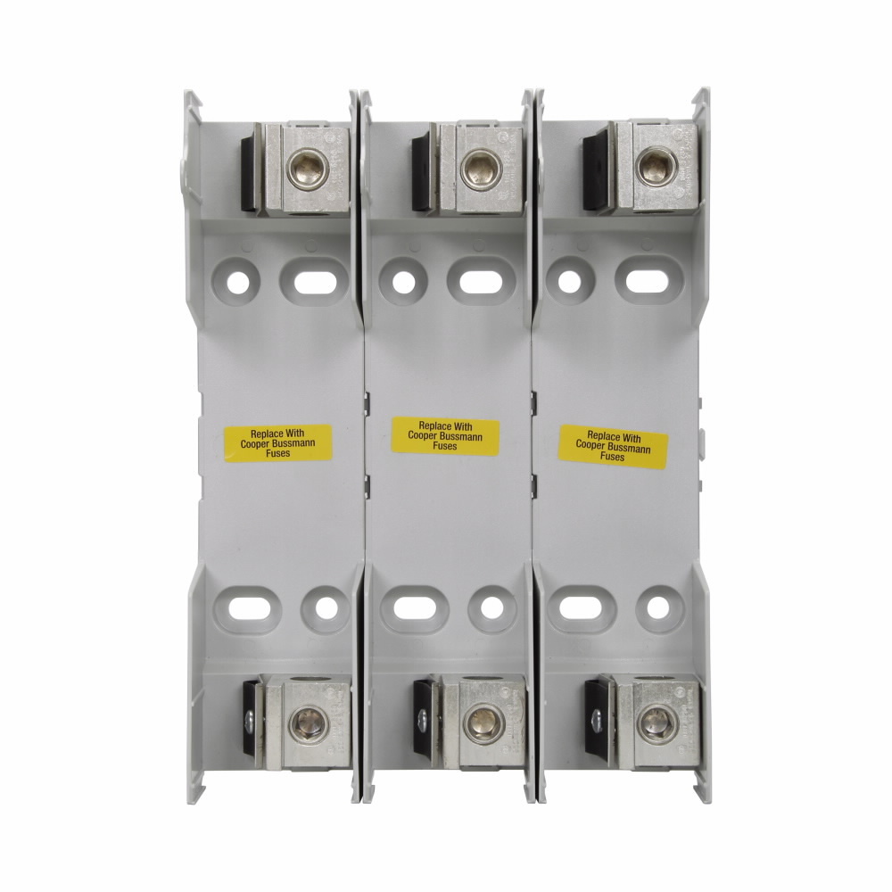Eaton Bussmann Series RM modular fuse block, Modular fuse block, CR, 110-200 A, Three-pole, Class R, Knife blade end x knife blade end, 600 V
