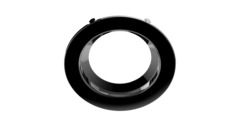 OBS70696 Trim Ring for RT4 downlight recessed kit, black trim and black reflector