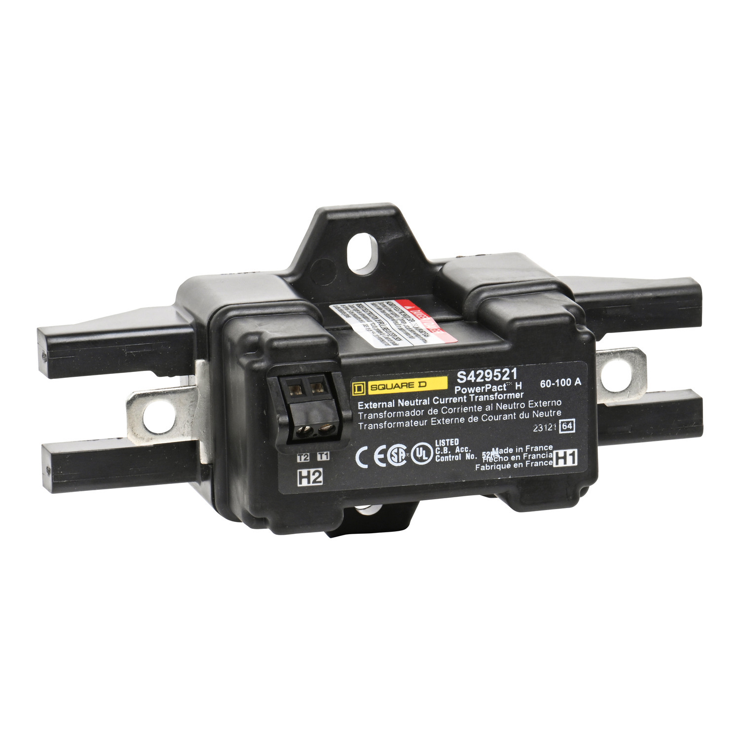 Circuit breaker accessory, PowerPacT H, Micrologic, external neutral current transformer, ENCT, 60A to 100A