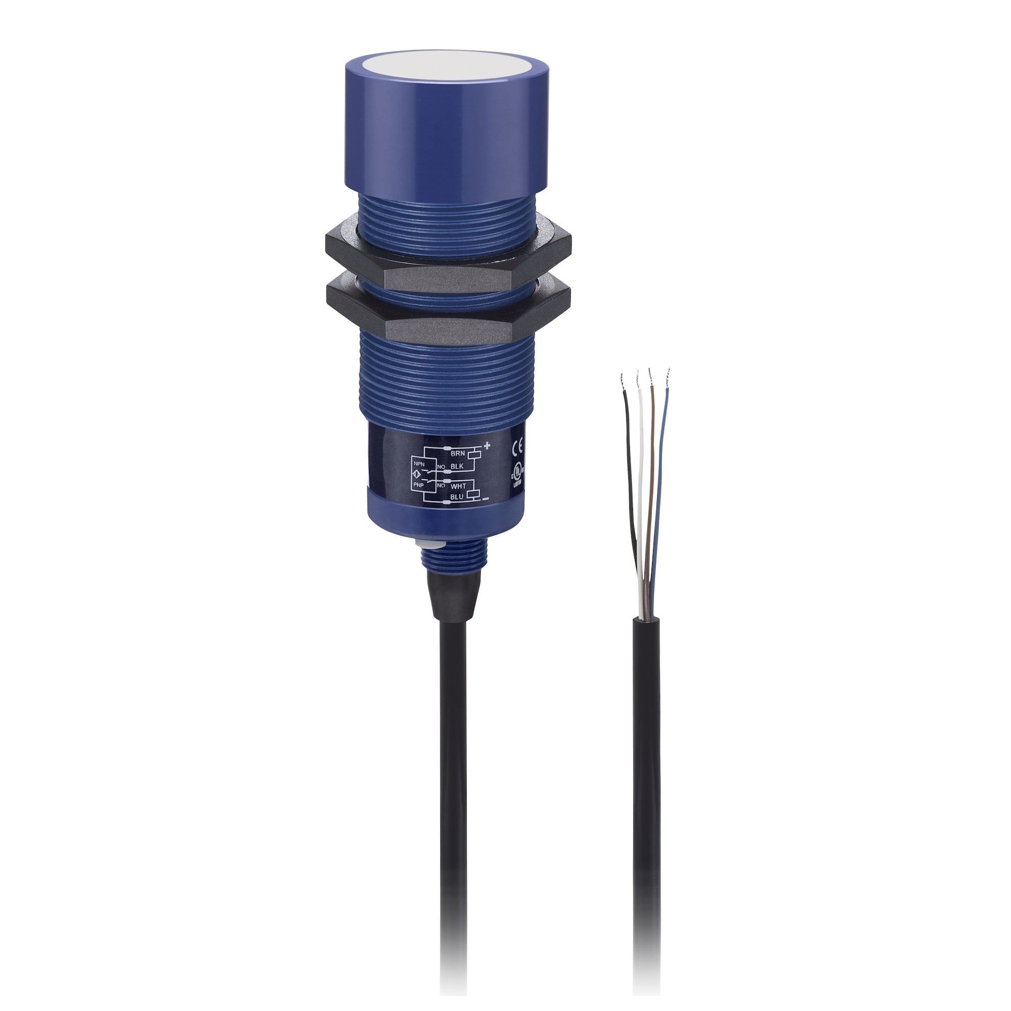 Schneider Electric,SUPERPROX ULTRASONIC ANALOG SENSOR,0...50 C,13...28 V DC,15...24 V DC (overload and short-circuit protection),30 mm,95 mm,ULTEM,cylindrical M30,30 mm,95 mm,ultrasonic sensor,IP67,Superprox 900,analog output,UL,cable 3 m,plastic,ultrasonic sensor