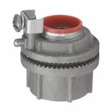 Eaton Crouse-Hinds series Myers hub, Stainless steel, 4", Increased safety ground terminal