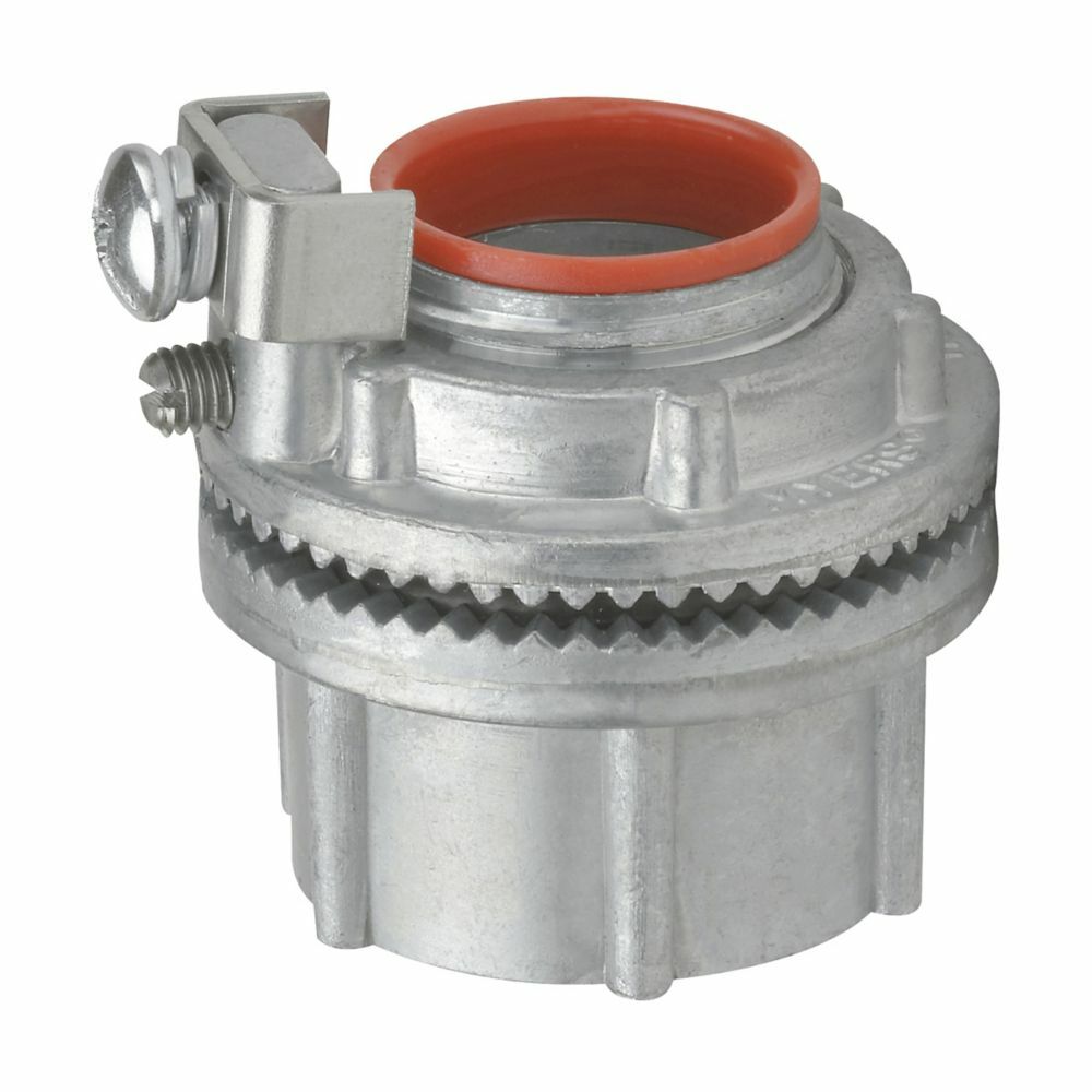Eaton Crouse-Hinds series Myers hub, Zinc, 3", Increased safety ground terminal