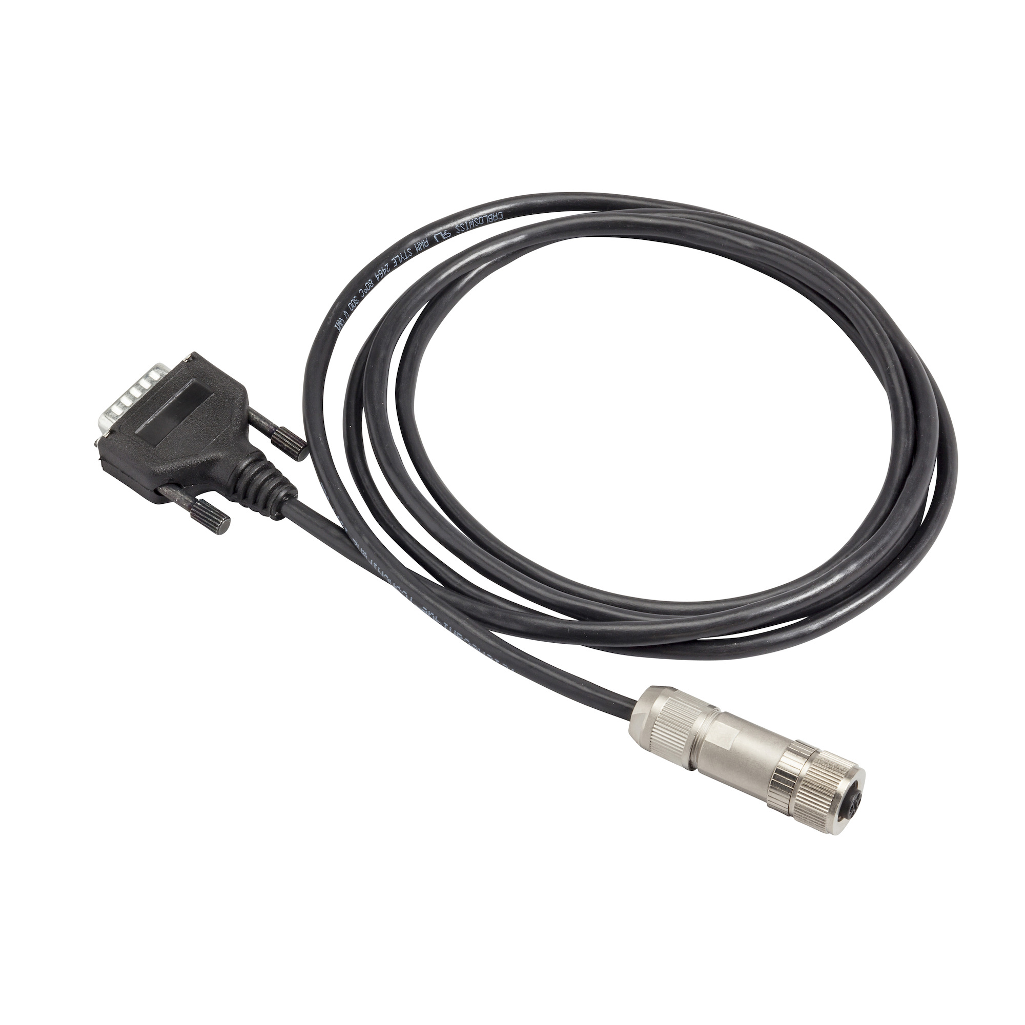 Modbus shielded cable - M12 connector - SUB-D15 - 2 m
