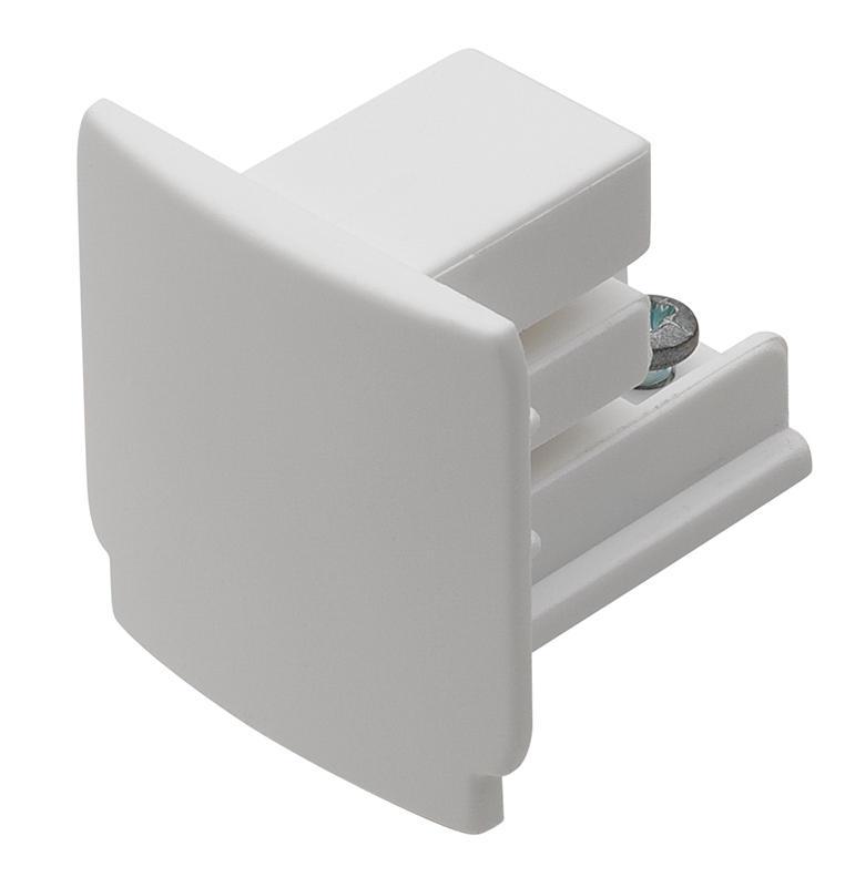 Dead End, White - For 120V TEK or 277V HTEK Trac