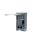 Low Voltage Talon Temporary Power Outlet Panel. Receptacles included 14-50R rated 125/250V (50A), TT30R rated 125V (30A), 5-20R2GFI rated 125V (20A). Special features unmetered, surface mount enclosure, unmetered.