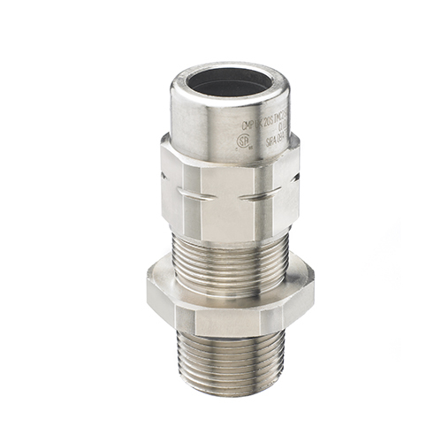 TMC2 Cable Gland Connector; 3 Inch, NPT, 2.490 - 2.970 Inch Dia Armor, 2.620 - 3.250 Inch Dia Jacket, Brass