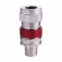 Eaton Crouse-Hinds series Terminator II TMCX cable gland,TSC compound,Cable Range:0.65-1.18",Cable Sealing:1 (S),Metal-cladcorrugated armoured,TECK armoured,armoured barrier and tray cable,Armoured gland, Aluminum, 1" NPT