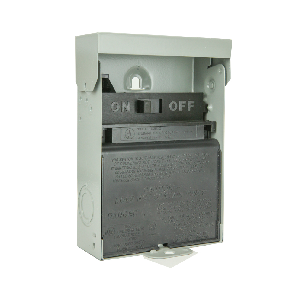 60 AMP NON-FUSED AC DISC NON-AUTOMATIC SWITCH