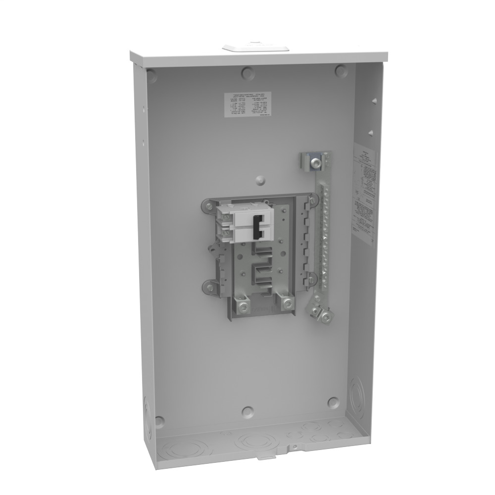 U5971-XL-100 Unmeter Small Closing Plate, 1-100 Amp, Main Breaker, 10 Branch Circuit