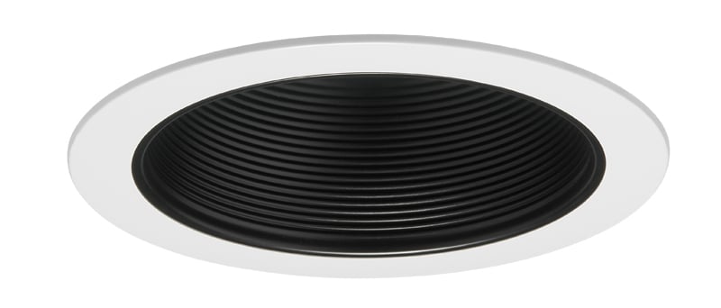 Conical Baffle Trim with a white baffle and white trim ring finish. Compatible with IC22 and IC22R Housings. Baffle trims are the perfect option to reduce glare and minimize ceiling brightness.