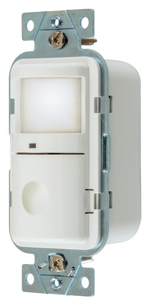 OCC SENSOR,PIR,120V 500W,NIGHT LIGHT,WH
