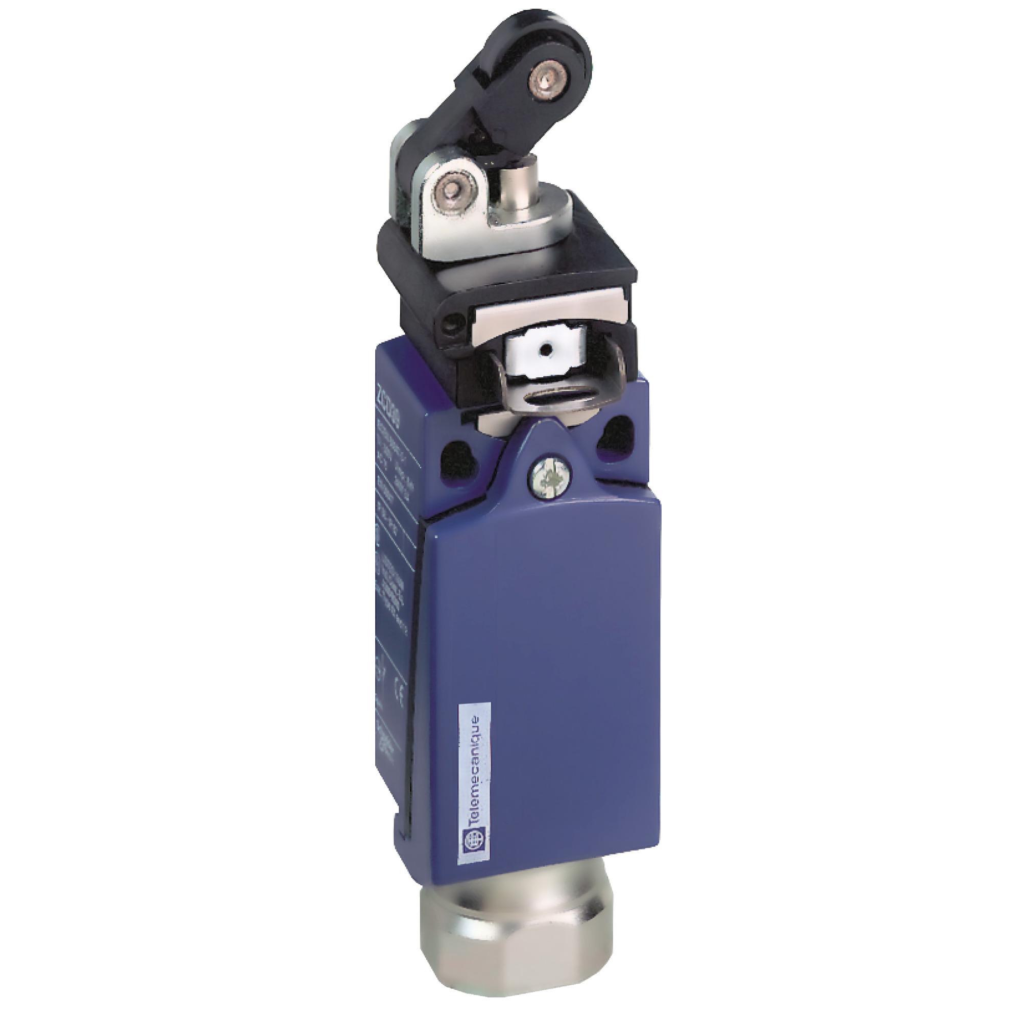 limit switch XCDR - th.plastic roller lever plung. Hor - 1NC+1NO - slow - 1/2NPT