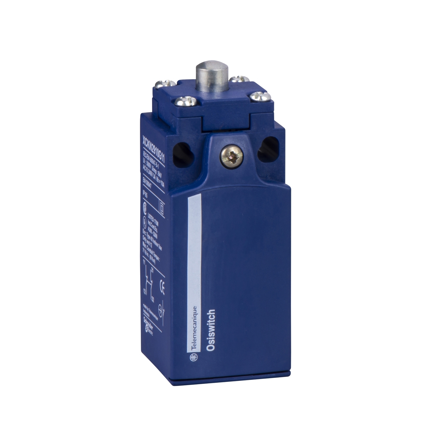 Limit switch, Limit switches XC Standard, XCKN, metal end plunger, 1NC+1 NO, snap, M20