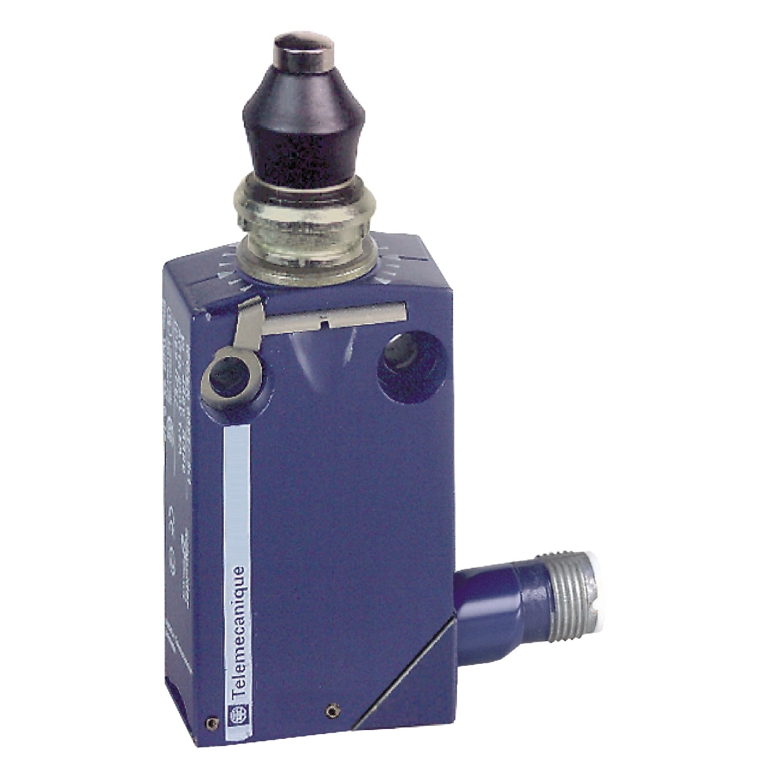 Limit switch, Limit switches XC Standard, XCMD, metal end plunger with nitrile boot, 1NC+1 NO, snap, M12