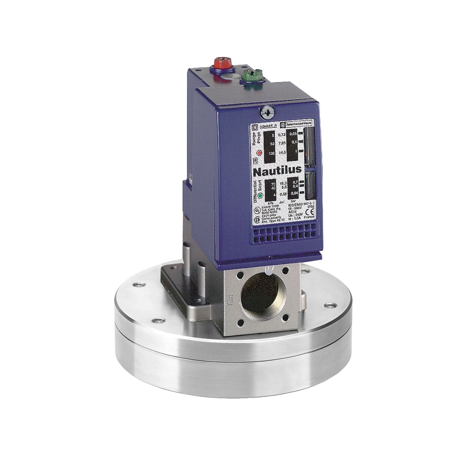 pressure switch XMLC 330 mbar - adjustable scale 2 thresholds - 1 C/O
