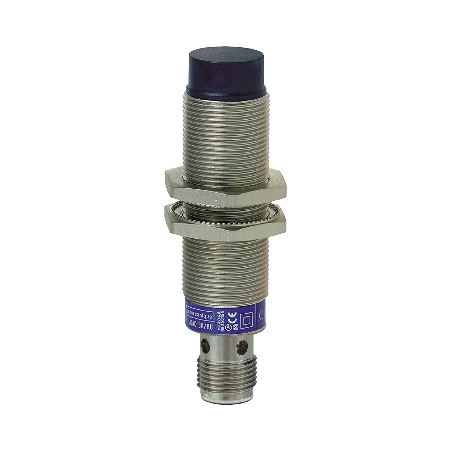 Inductive proximity sensors XS, inductive sensor XS2 M18, L72mm, brass, Sn8mm, 24...240VAC/DC, 1/2"