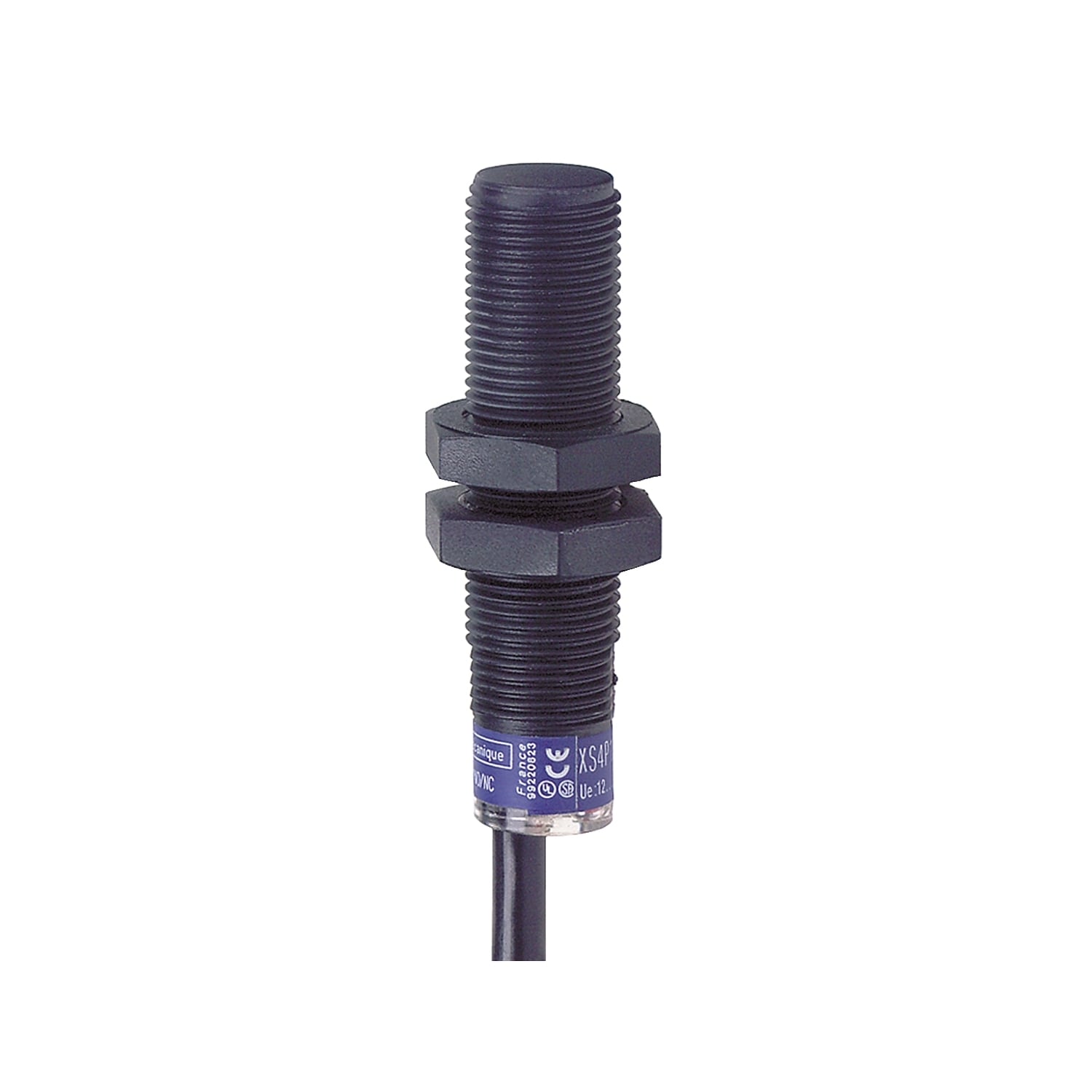 Inductive proximity sensors XS, inductive sensor XS4 M12, L52mm, PPS, Sn4mm, 12...48 VDC, cable 5 m