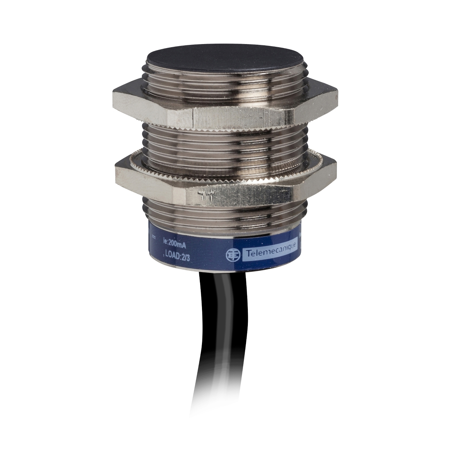 Inductive proximity sensors XS, inductive sensor XS6 M30, L44mm, brass, Sn15mm, 12...24 VDC, cable 2 m