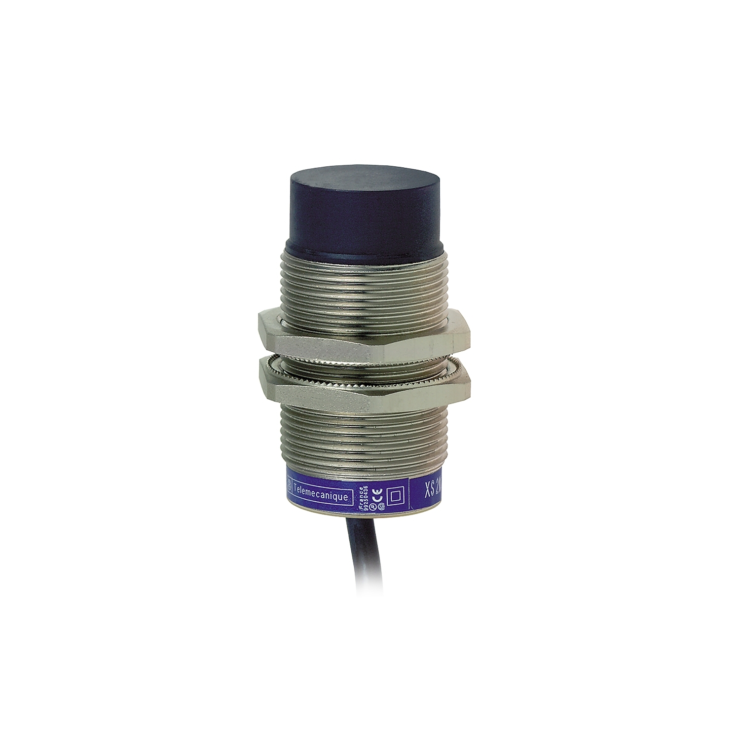 Inductive proximity sensors XS, inductive sensor XS6 M30, L66mm, brass, Sn22mm, 24...240VAC/DC, cable 2 m
