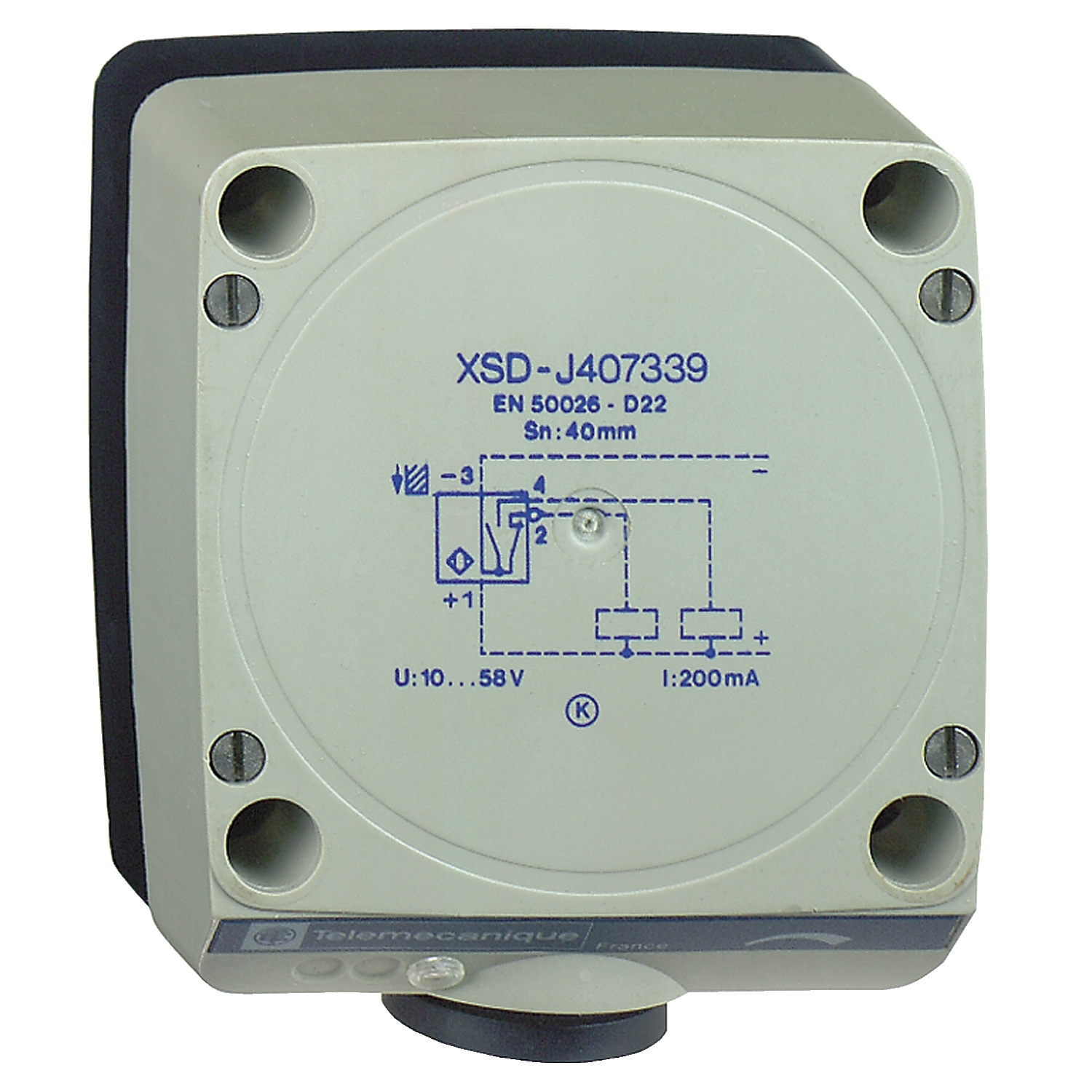 Inductive proximity sensors XS, inductive sensor XSD 80x80x40, plastic, Sn40mm, 12...48 VDC, terminals
