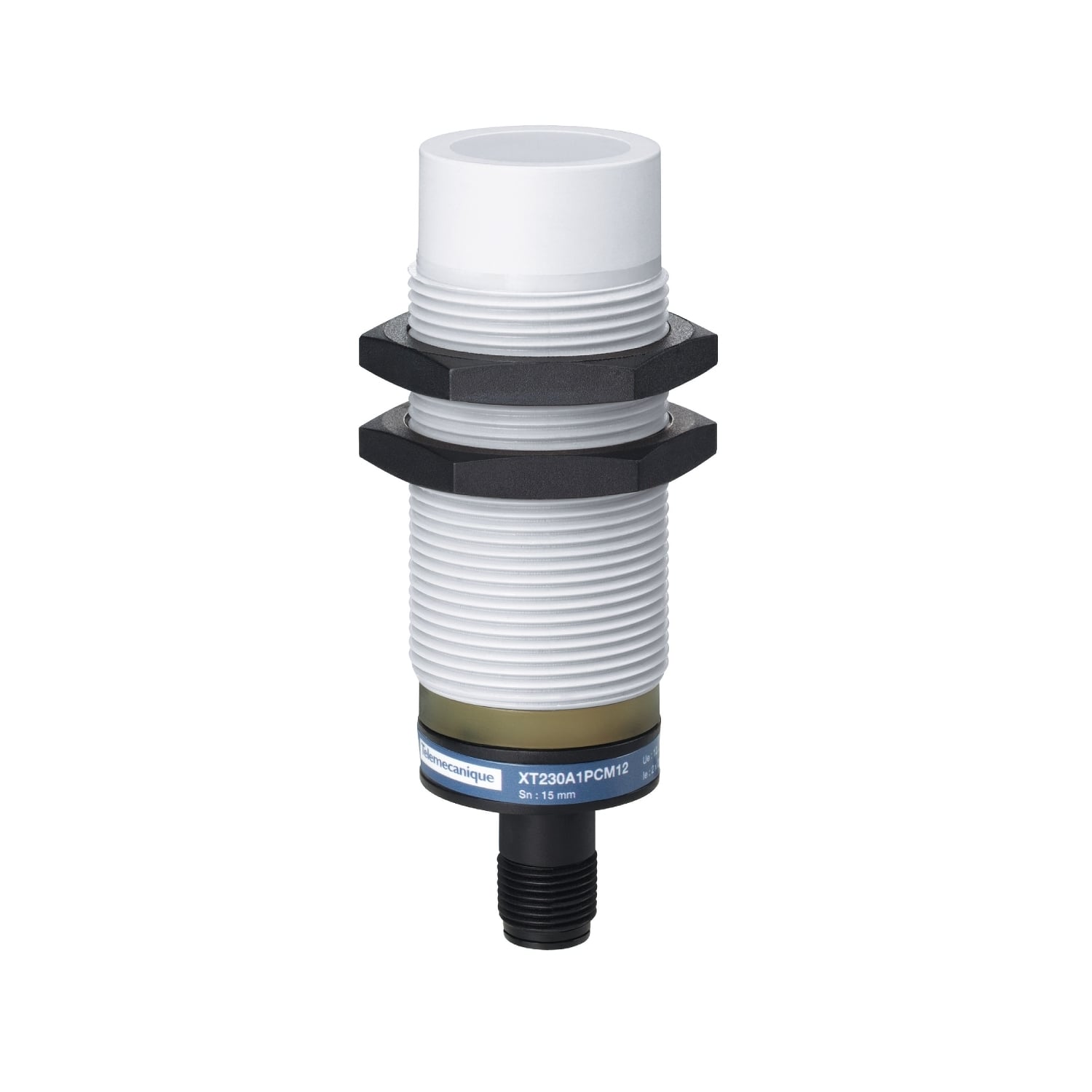 Telemecanique Capacitive proximity sensors XT, cylindrical M30, plastic, Sn 15 mm, 12...24 V DC