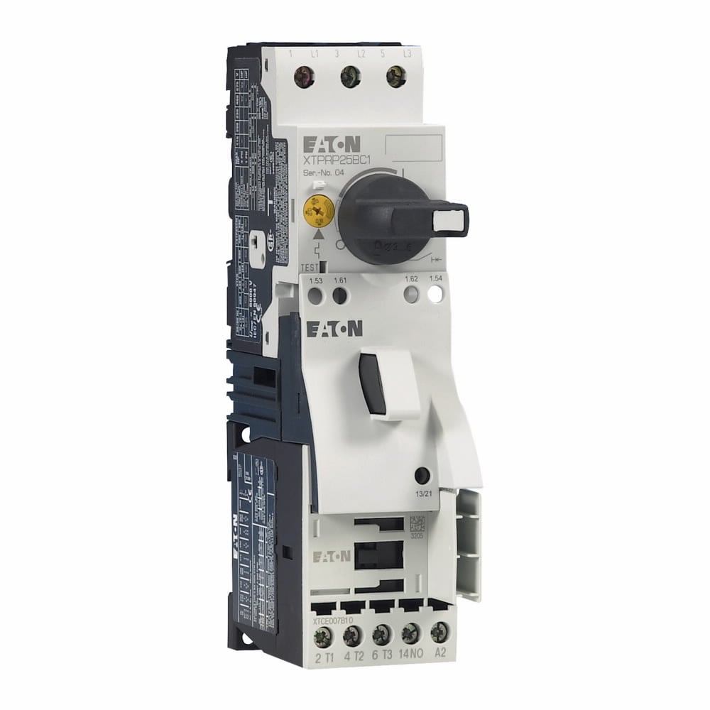 Eaton IEC motor control Manual Motor Protector, 1A, 45 mm Frame size, Class 10 trip type, Rotary type