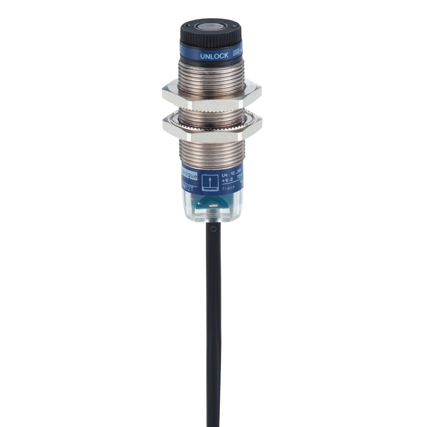 Photoelectric sensors XU, XUB, emitter, laser, 12...24 VDC, cable 2 m