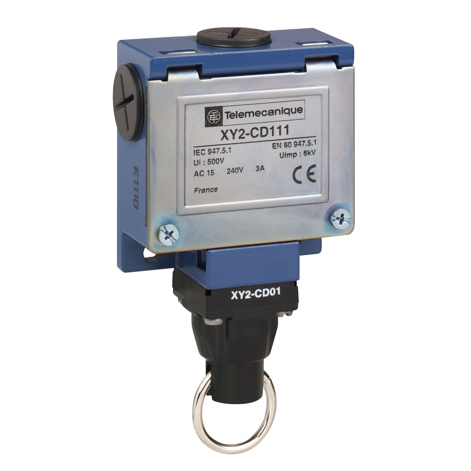 Simple rope pull switch, Telemecanique Emergency stop rope pull switches XY2C, cable 240 VAC 10 A XY2Cd