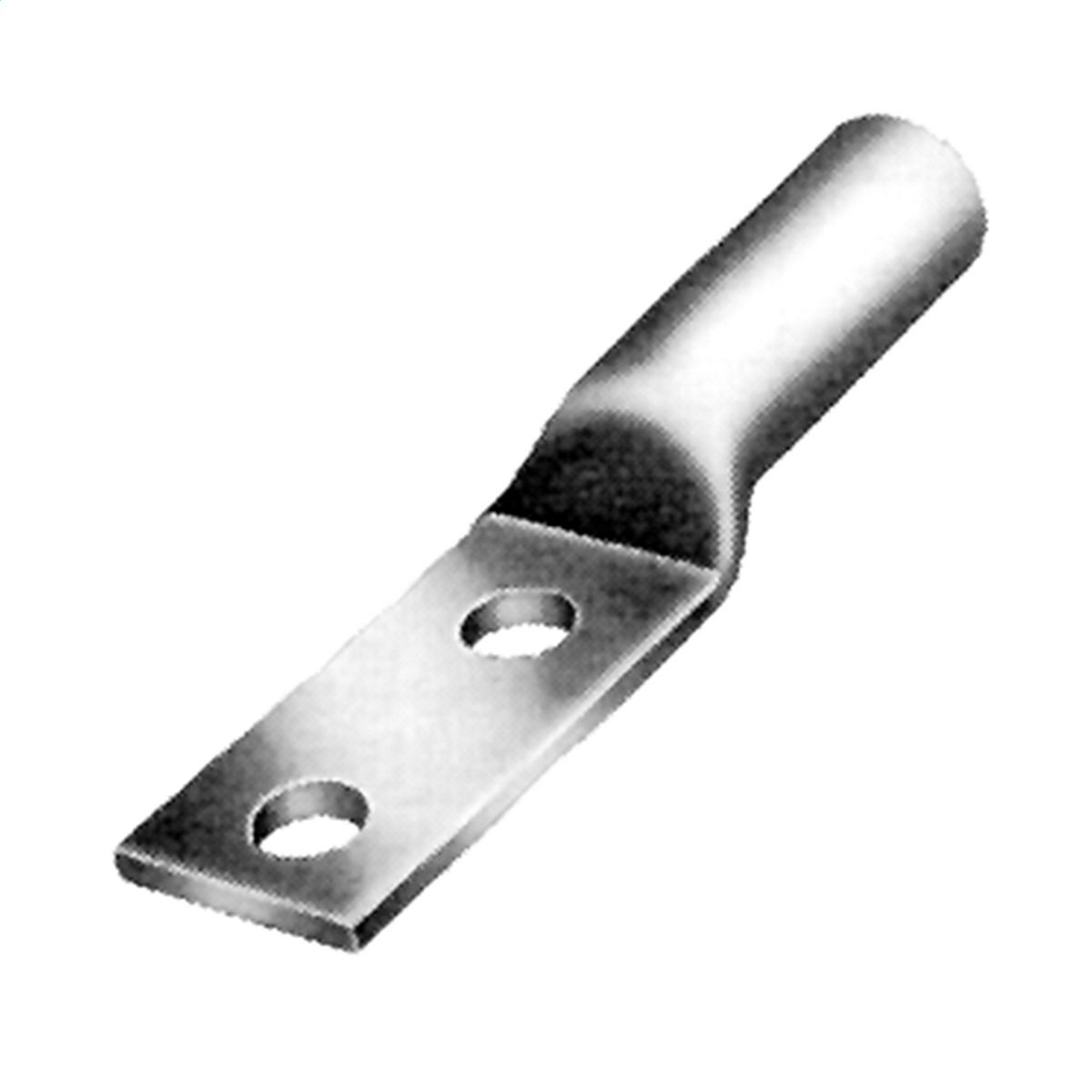 600 kcmil, AL Terminal, One Hole, 1/2", Stud Size, Narrow Tongue, Internal Chamfer, Tin Plated,  Prefilled PENETROX?, End Cap, AL9CU, UL/CSA, 90?C, Up to 35kV, E-Line Series, Pink Color Code, 300 Die Index, Stud Hole Spacing=1.75 in