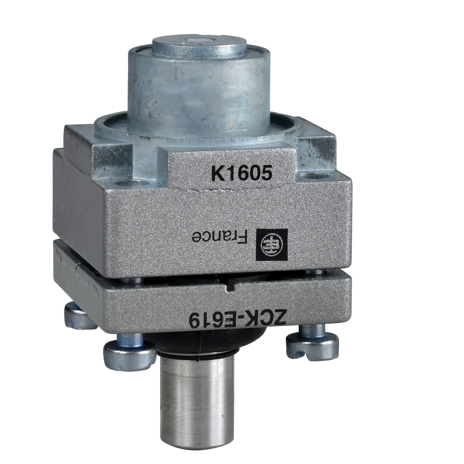 Limit switch head, Limit switches XC Standard, ZCKE, metal end plunger with protective boot