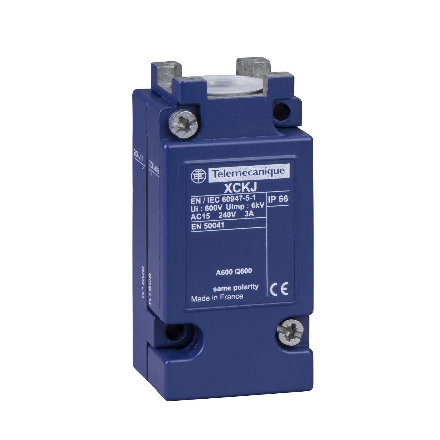 Limit switch body, Limit switches XC Standard, ZCKJ, plug in, w/o display, 1C/O, snap action, M20