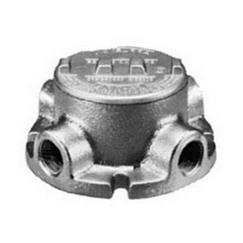 Type X Flanged Conduit Body, 3/4 inch, Malleable Iron, Zinc Electroplated