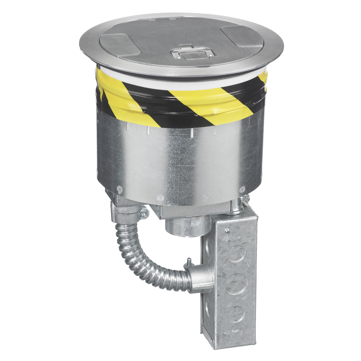 Fire Rated Poke Throughs, Recessed 8" Series, Kit, (1) S1R8PTFIT1, (2) S1R8SPZ, (1) S1R8JNC3, (1) S1R8CVRALU