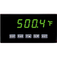 PAX® Temperature Meter, Green Display, DC Powered