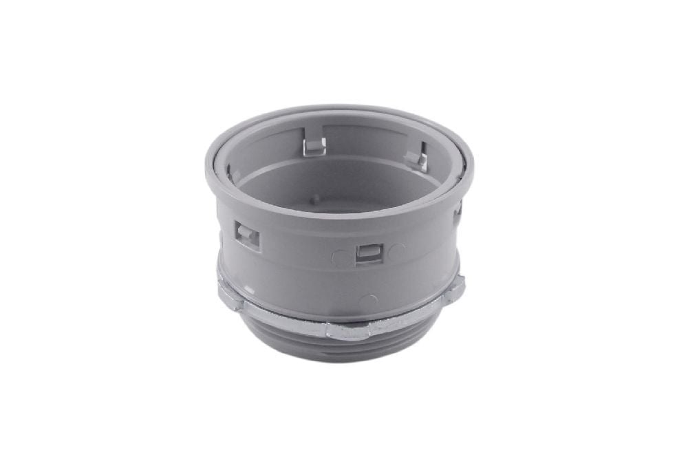 KTA35 2" PVC CONNECTOR LOCKNUT GREY KWIKON