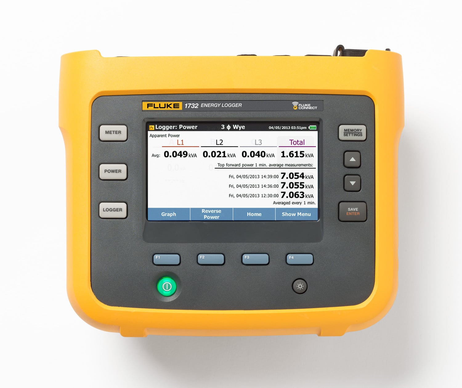 The Fluke 1732 Three-Phase Electrical Energy logger introduces a new simplicity to discovering sources of electrical energy waste. Discover when and where energy in your facility is being consumed, from the service entrance to individual circuits.