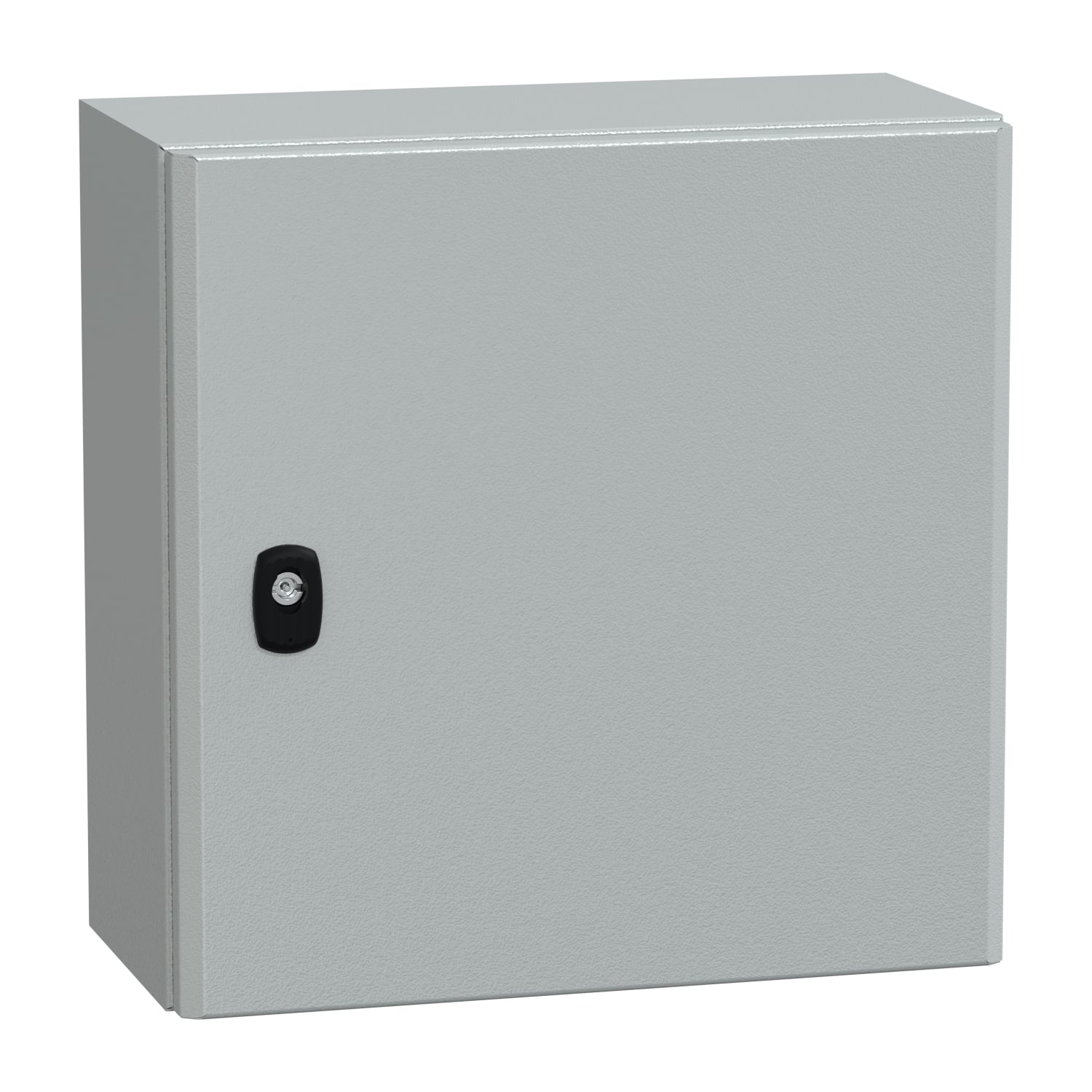 Wall mounted steel enclosure, PanelSeT S3D, plain door, with mounting plate, 400x400x200mm, IP66, IK10